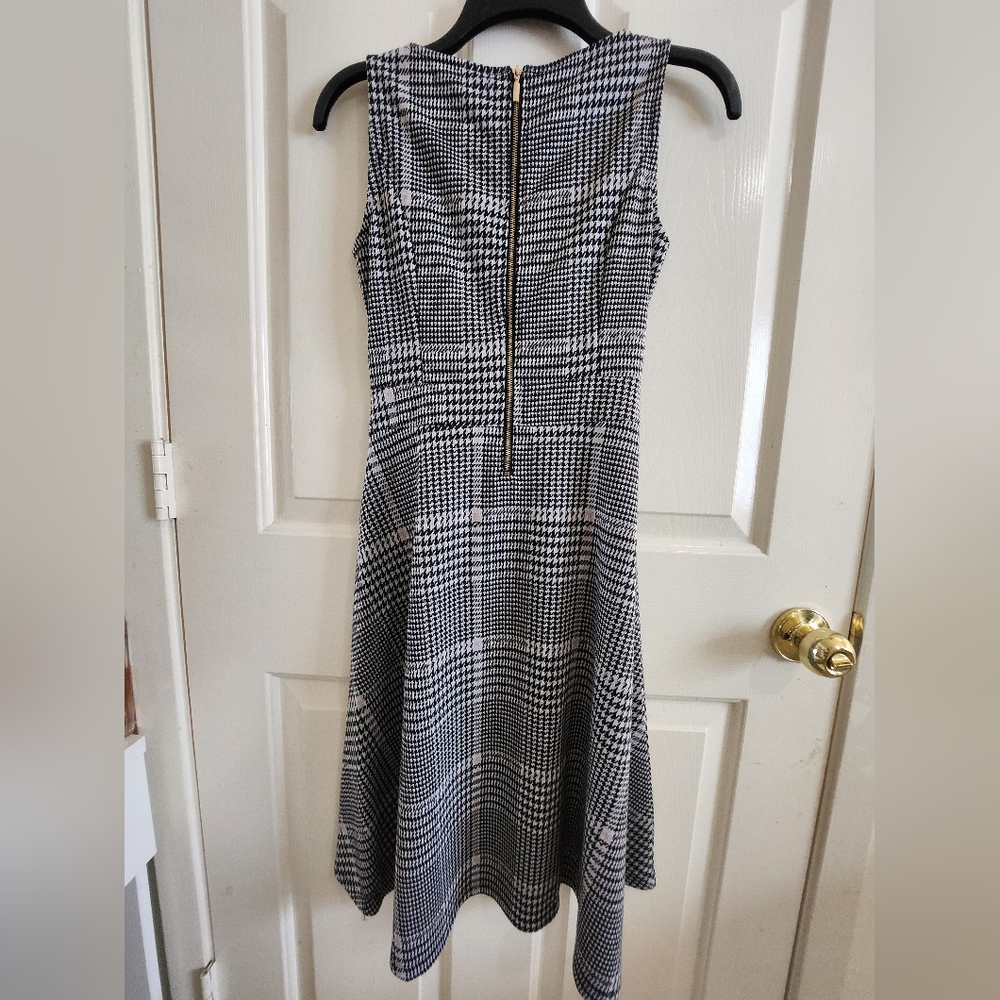 Black and White Houndstooth Dress